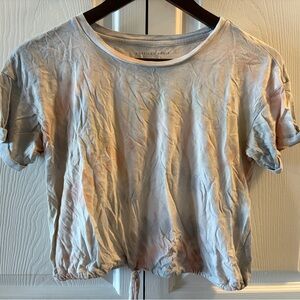 American Eagle Outfitters Pastel Tie-Dye Short Sleeve Tee